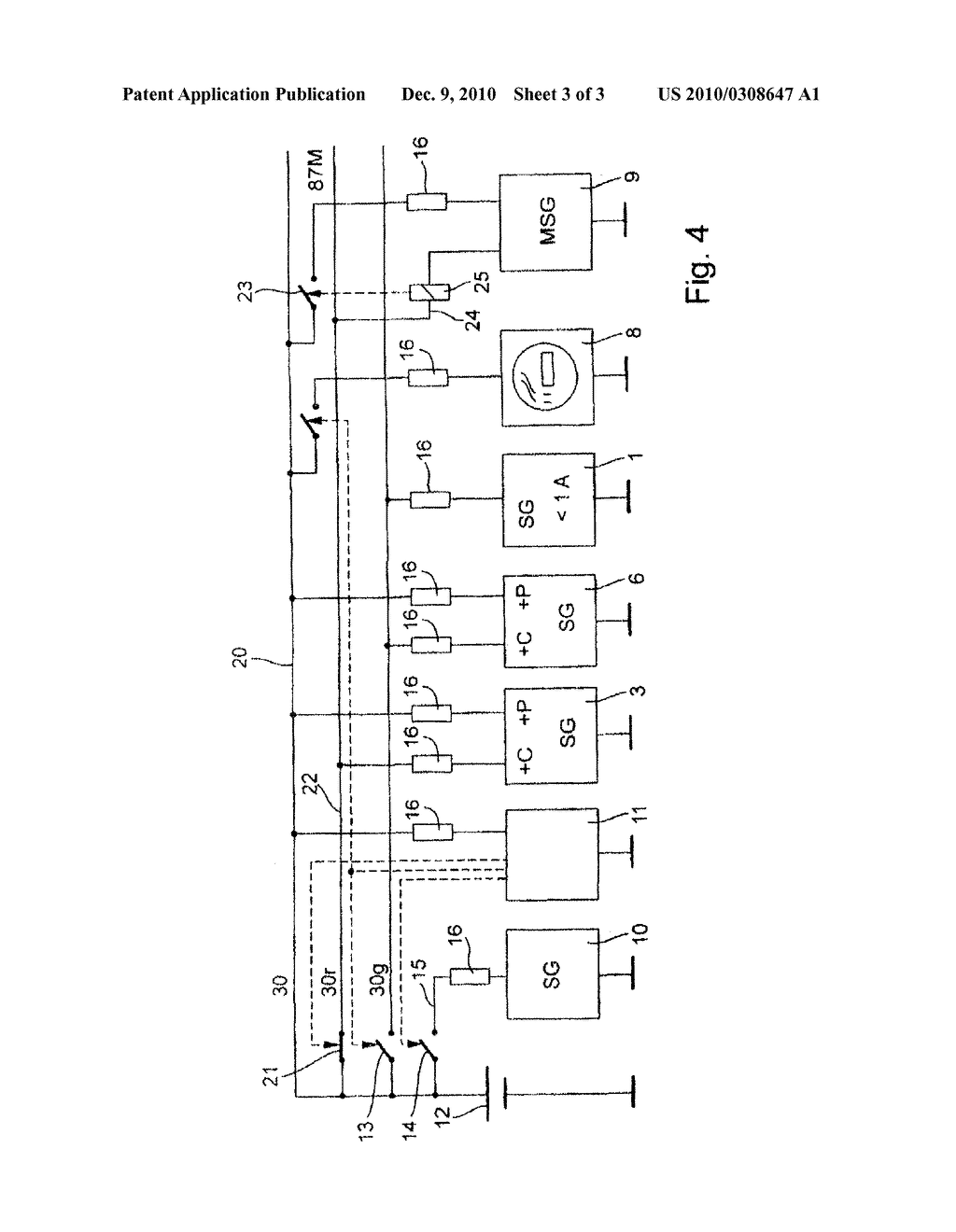 Power Supply Circuit for a Vehicle - diagram, schematic, and image 04
