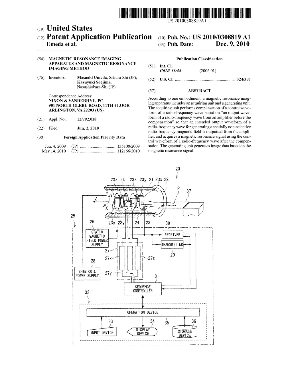 MAGNETIC RESONANCE IMAGING APPARATUS AND MAGNETIC RESONANCE IMAGING METHOD - diagram, schematic, and image 01