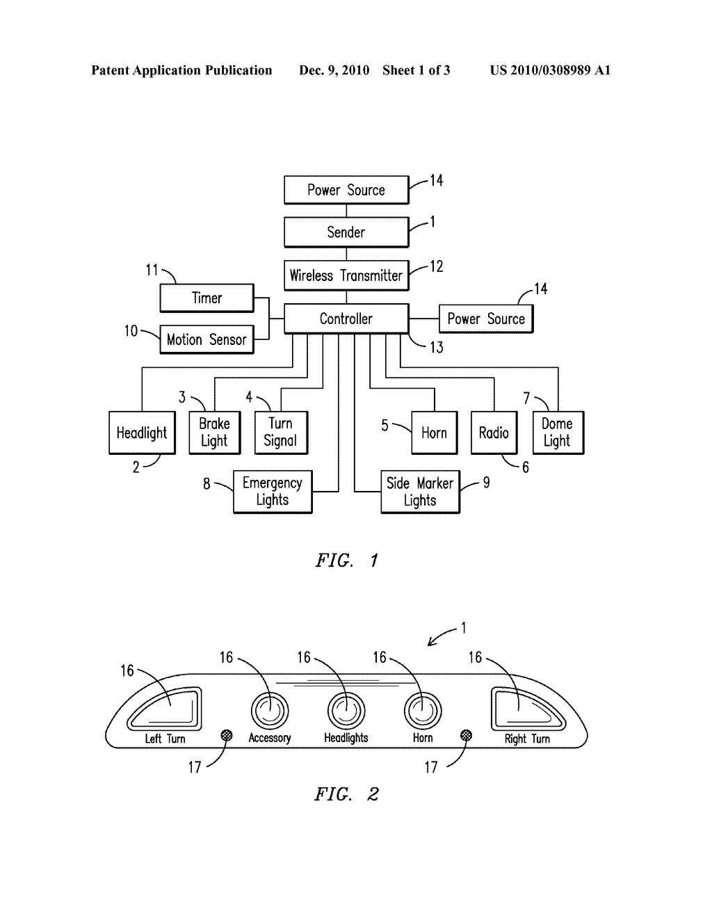 WIRELESS LIGHT AND ACCESSORY CONTROL SYSTEM FOR GOLF CARTS AND OTHER VEHICLES - diagram, schematic, and image 02