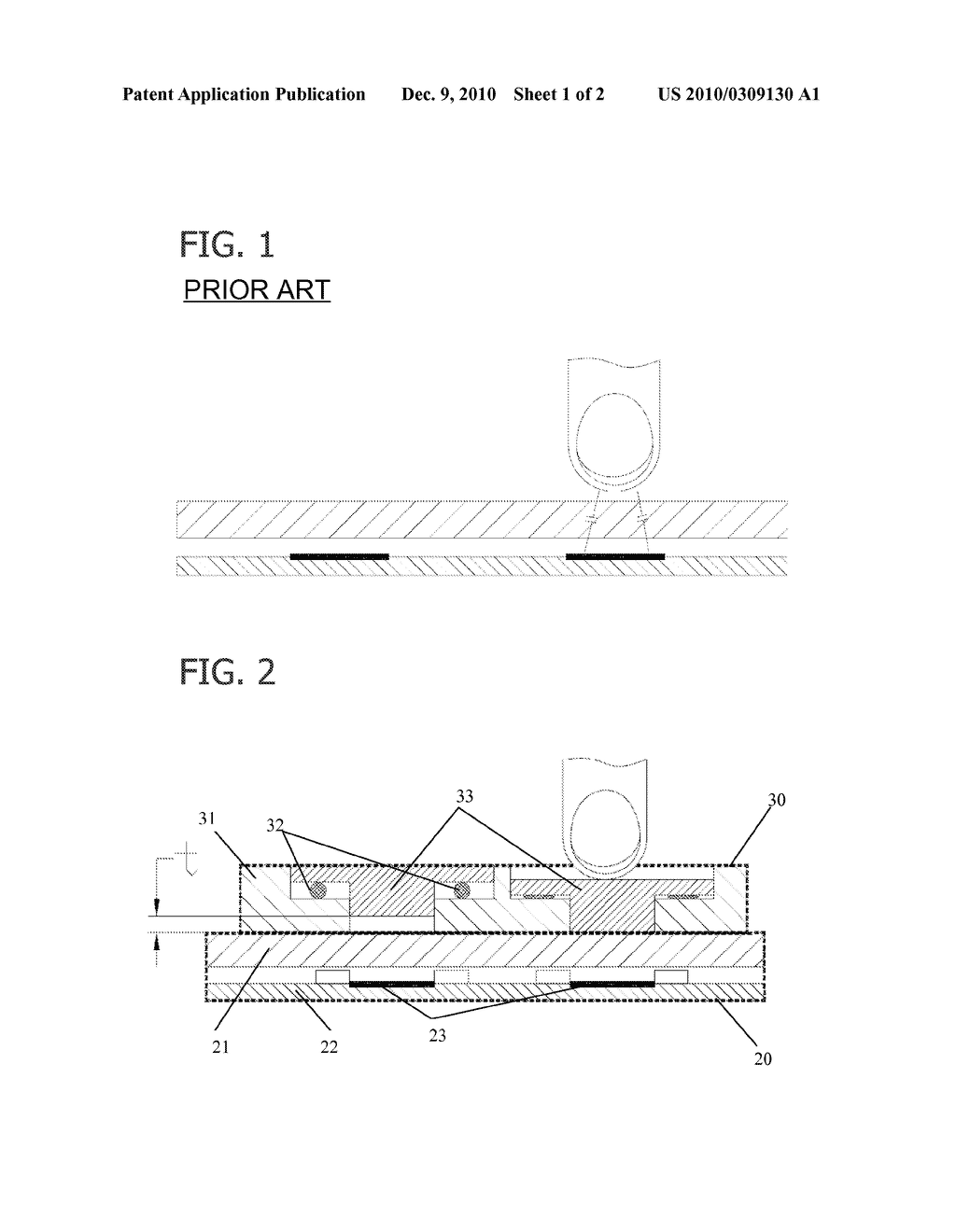 CAPACITIVE DATA INPUT DEVICE WITH MECHANICAL TOUCH FEELING - diagram, schematic, and image 02