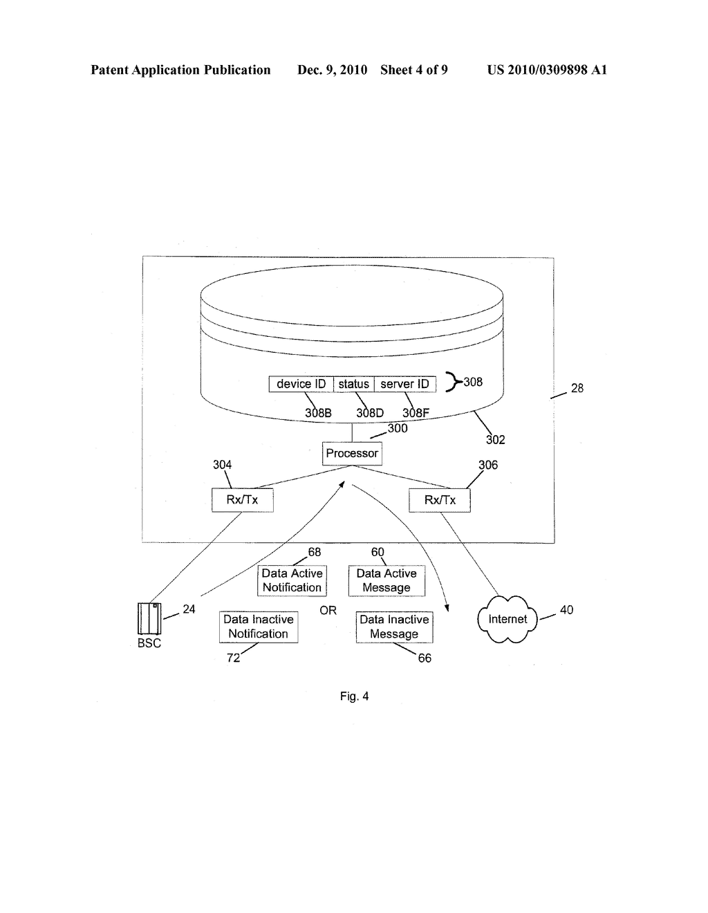 SYSTEM AND METHOD OF WIRELESS DEVICE ACTIVITY MESSAGING - diagram, schematic, and image 05