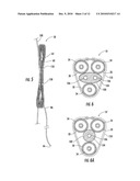 FIBER OPTIC DROP CABLE ASSEMBLY FOR DEPLOYMENT ON BUILDING WALLS diagram and image