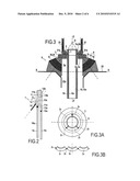 Floating Support Comprising a Device for the Retention and Securing of a Subsea Pipe diagram and image