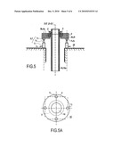 Floating Support Comprising a Device for the Retention and Securing of a Subsea Pipe diagram and image