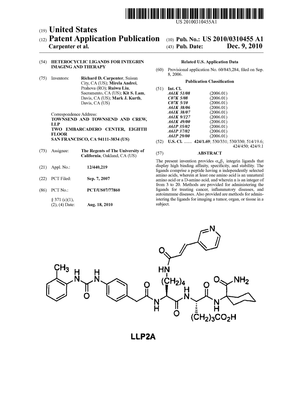 Heterocyclic Ligands for Integrin Imaging and Therapy - diagram, schematic, and image 01