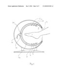 DEVICE FOR APPLYING A FLUID TO A BODY PART diagram and image