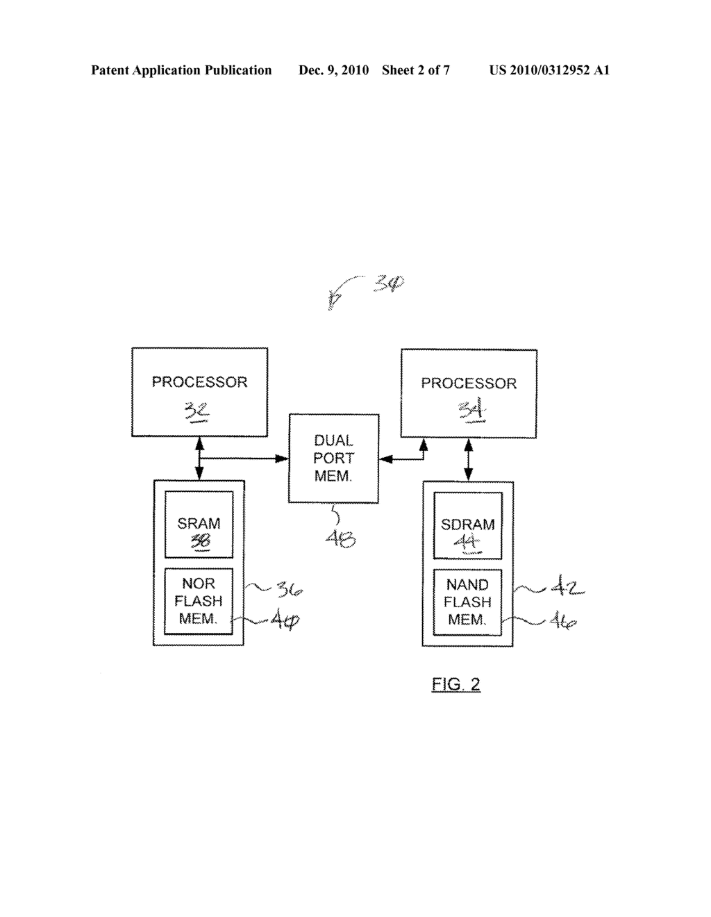 Multiprocessor System Having an Input/Output (I/O) Bridge Circuit for Transferring Data Between Volatile and Non-Volatile Memory - diagram, schematic, and image 03