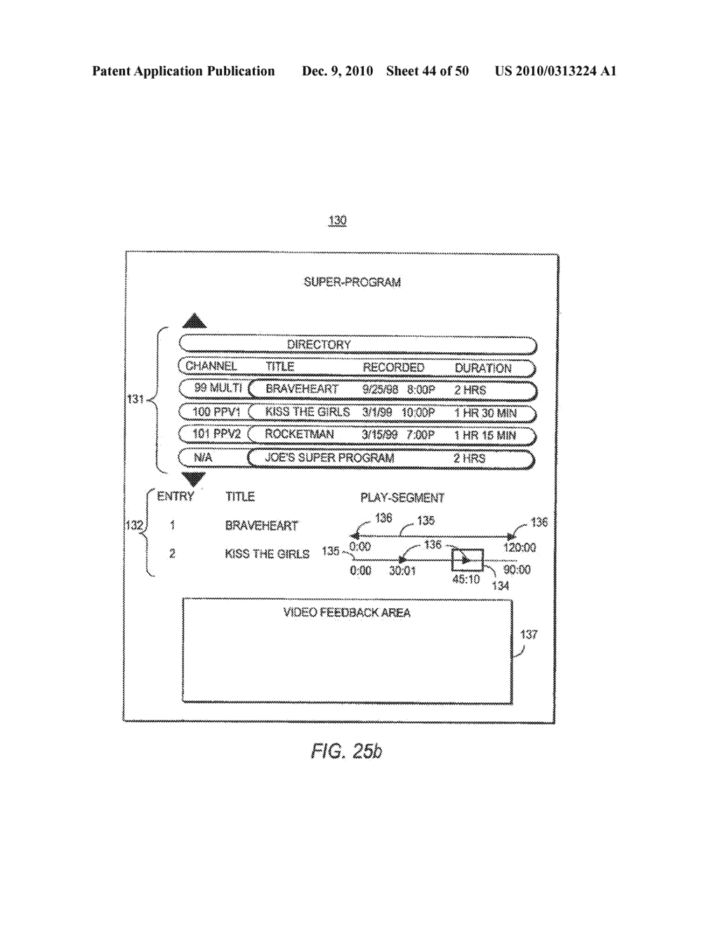 CLIENT-SERVER BASED INTERACTIVE TELEVISION PROGRAM GUIDE SYSTEM WITH REMOTE SERVER RECORDING - diagram, schematic, and image 45