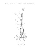 Cleaning apparatus with easily replaceable cleaning head diagram and image