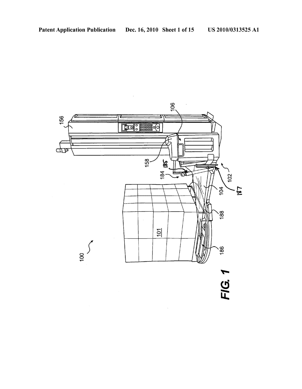 WRAPPING APPARATUS HAVING TOP LOADING AND THREADING DISPENSER - diagram, schematic, and image 02