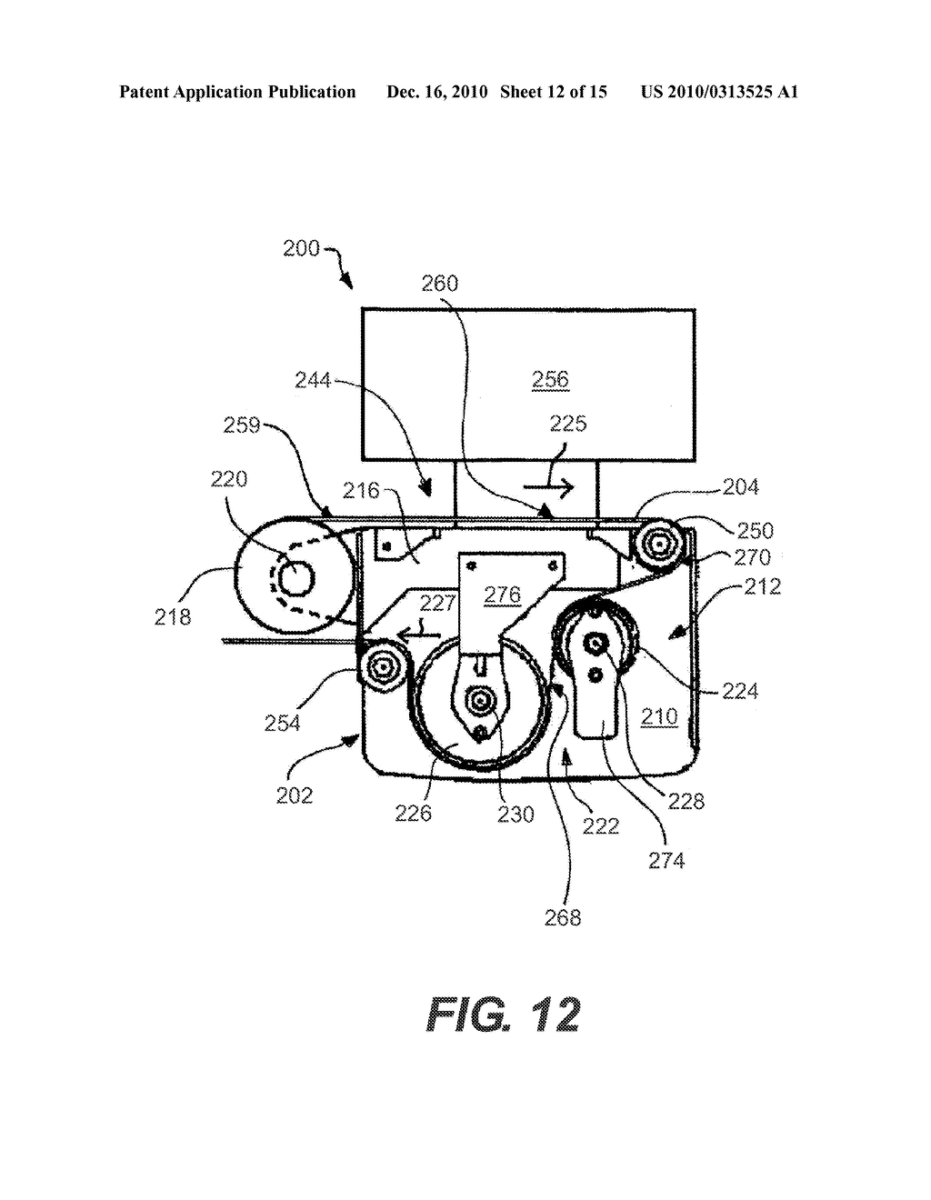 WRAPPING APPARATUS HAVING TOP LOADING AND THREADING DISPENSER - diagram, schematic, and image 13