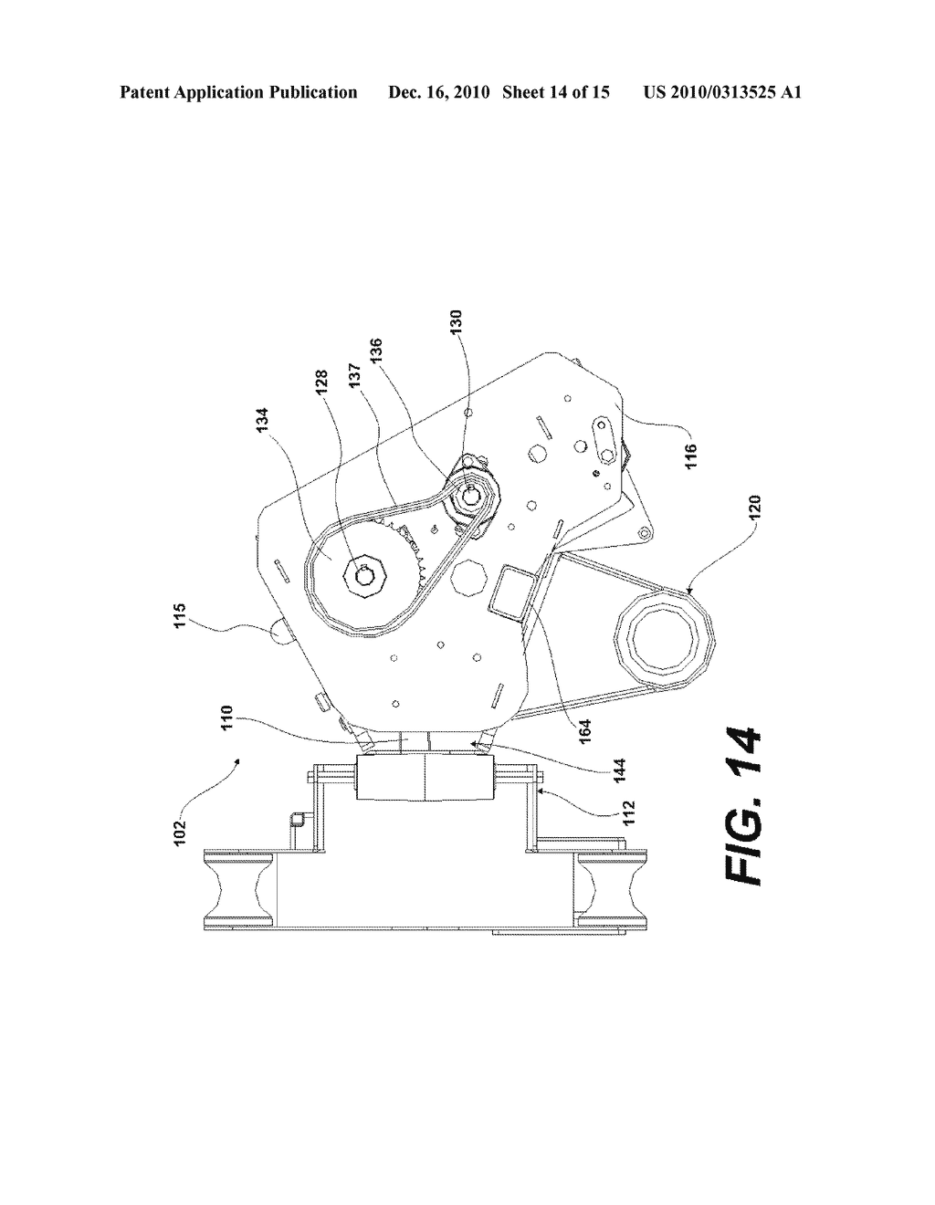 WRAPPING APPARATUS HAVING TOP LOADING AND THREADING DISPENSER - diagram, schematic, and image 15