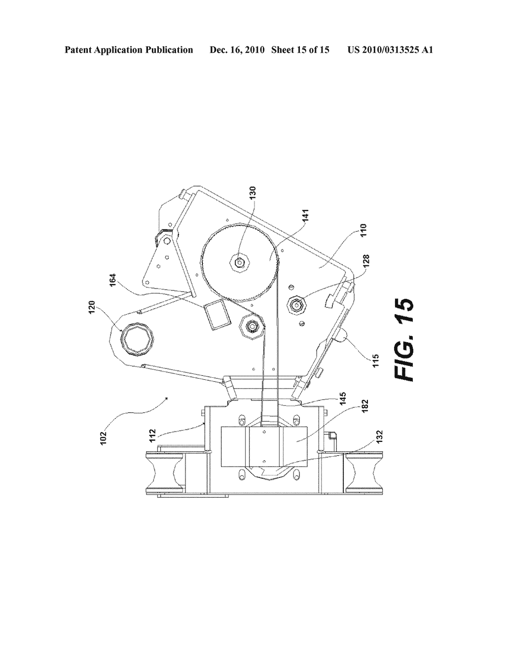 WRAPPING APPARATUS HAVING TOP LOADING AND THREADING DISPENSER - diagram, schematic, and image 16