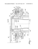 METHOD AND APPARATUS FOR CLOSING A TUBULAR KNITTED ARTICLE AT ONE OF ITS AXIAL ENDS, AT THE END OF ITS PRODUCTION CYCLE ON A CIRCULAR KNITTING MACHINE FOR HOSIERY OR THE LIKE diagram and image