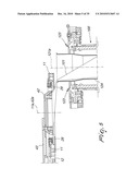 METHOD AND APPARATUS FOR CLOSING A TUBULAR KNITTED ARTICLE AT ONE OF ITS AXIAL ENDS, AT THE END OF ITS PRODUCTION CYCLE ON A CIRCULAR KNITTING MACHINE FOR HOSIERY OR THE LIKE diagram and image