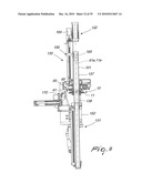 METHOD AND APPARATUS FOR CLOSING A TUBULAR KNITTED ARTICLE AT ONE OF ITS AXIAL ENDS, AT THE END OF ITS PRODUCTION CYCLE ON A CIRCULAR KNITTING MACHINE FOR HOSIERY OR THE LIKE diagram and image