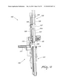 METHOD AND APPARATUS FOR CLOSING A TUBULAR KNITTED ARTICLE AT ONE OF ITS AXIAL ENDS, AT THE END OF ITS PRODUCTION CYCLE ON A CIRCULAR KNITTING MACHINE FOR HOSIERY OR THE LIKE diagram and image