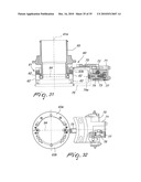 METHOD AND APPARATUS FOR CLOSING A TUBULAR KNITTED ARTICLE AT ONE OF ITS AXIAL ENDS, AT THE END OF ITS PRODUCTION CYCLE ON A CIRCULAR KNITTING MACHINE FOR HOSIERY OR THE LIKE diagram and image