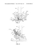 PLACEMENT DEVICE FOR PLACING DECORATIVE ELEMENTS ON A TEXTILE OR NON-TEXTILE SHEET MATERIAL diagram and image