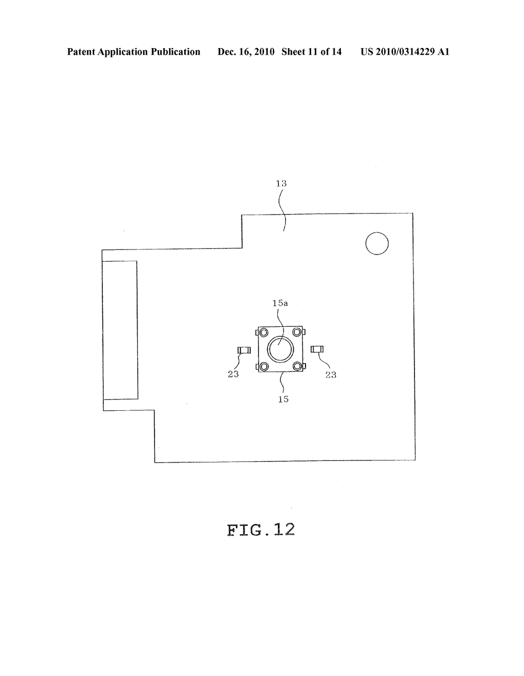 Push button switch device and sewing machine provided therewith - diagram, schematic, and image 12