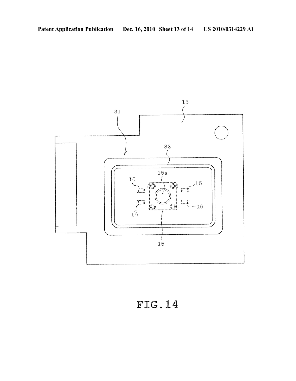 Push button switch device and sewing machine provided therewith - diagram, schematic, and image 14