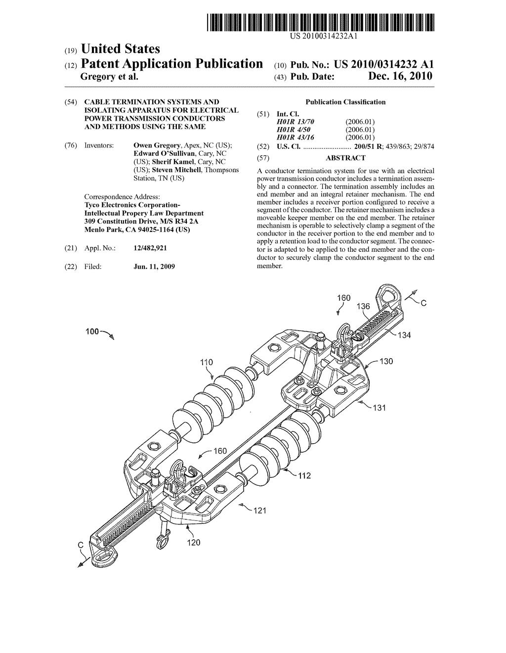 CABLE TERMINATION SYSTEMS AND ISOLATING APPARATUS FOR ELECTRICAL POWER TRANSMISSION CONDUCTORS AND METHODS USING THE SAME - diagram, schematic, and image 01