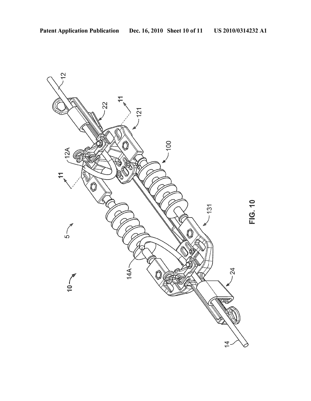 CABLE TERMINATION SYSTEMS AND ISOLATING APPARATUS FOR ELECTRICAL POWER TRANSMISSION CONDUCTORS AND METHODS USING THE SAME - diagram, schematic, and image 11