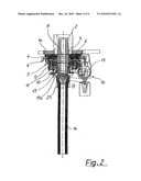 APPARATUS FOR THE INTERCHANGEABLE CONNECTION OF A CASTING TUBE TO A SPOUT OF A MELT VESSEL diagram and image