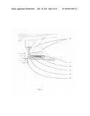 DEVICE FOR HOLDING LINES IN AN AIRCRAFT diagram and image