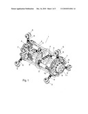 Device for hardening plastics material liners diagram and image