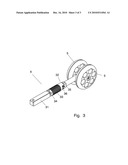 Device for hardening plastics material liners diagram and image