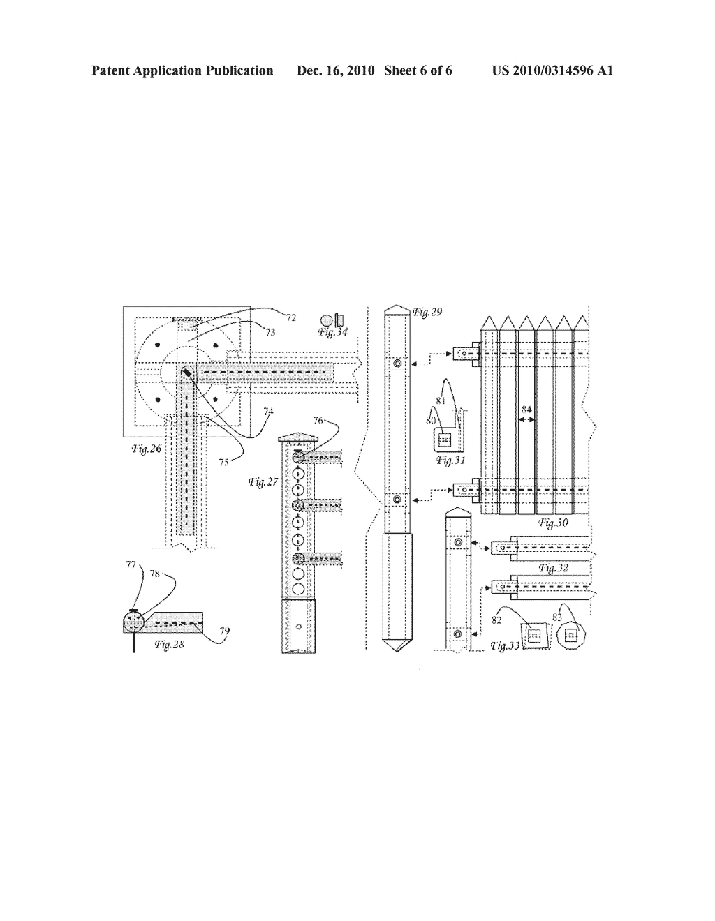 Component Composite Molded Concrete Fencing Systems, Light, Medium, and Heavy Weight, for Franchised Contractor Installations or Retail Component Sales - diagram, schematic, and image 07