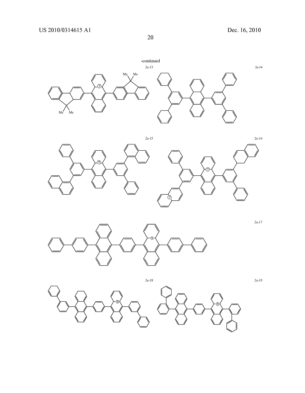 AROMATIC AMINE DERIVATIVE AND ORGANIC ELECTROLUMINESCENT DEVICE USING THE SAME - diagram, schematic, and image 21