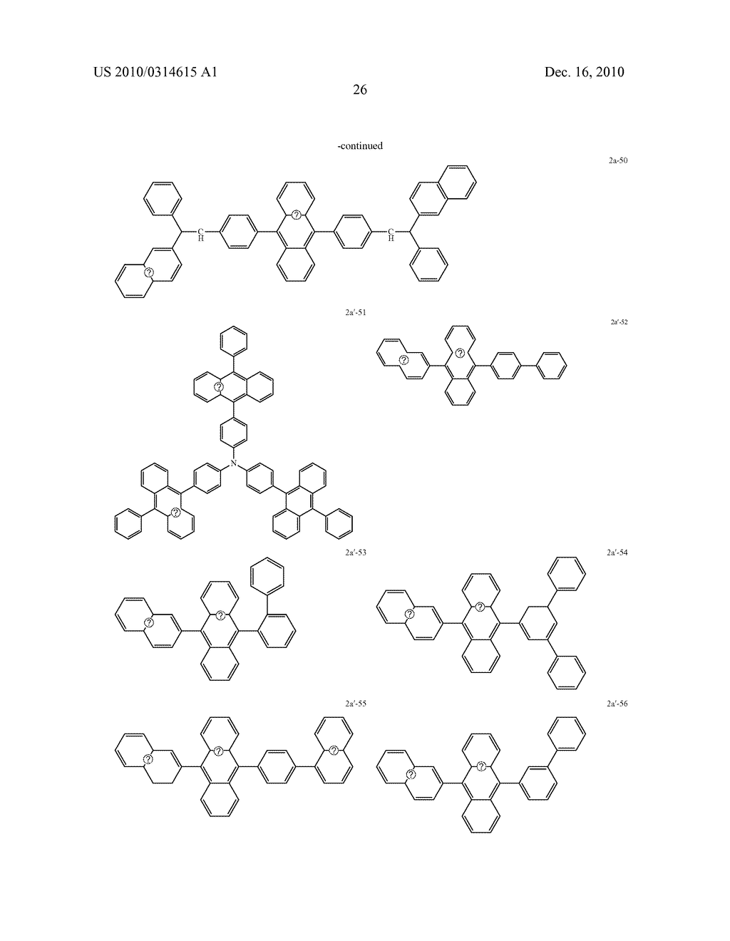 AROMATIC AMINE DERIVATIVE AND ORGANIC ELECTROLUMINESCENT DEVICE USING THE SAME - diagram, schematic, and image 27