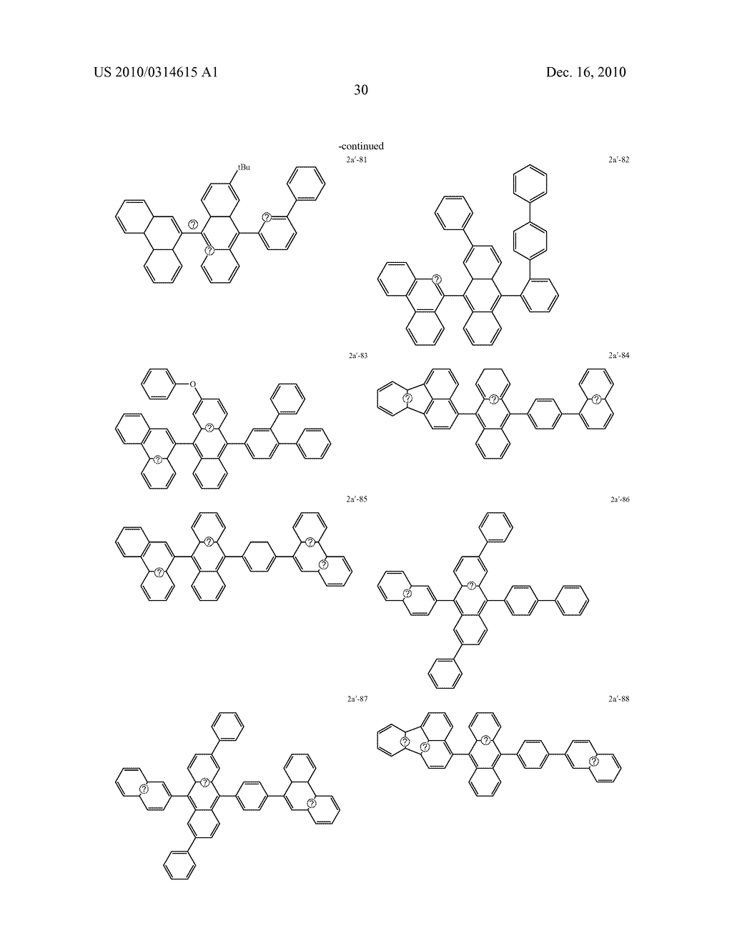 AROMATIC AMINE DERIVATIVE AND ORGANIC ELECTROLUMINESCENT DEVICE USING THE SAME - diagram, schematic, and image 31