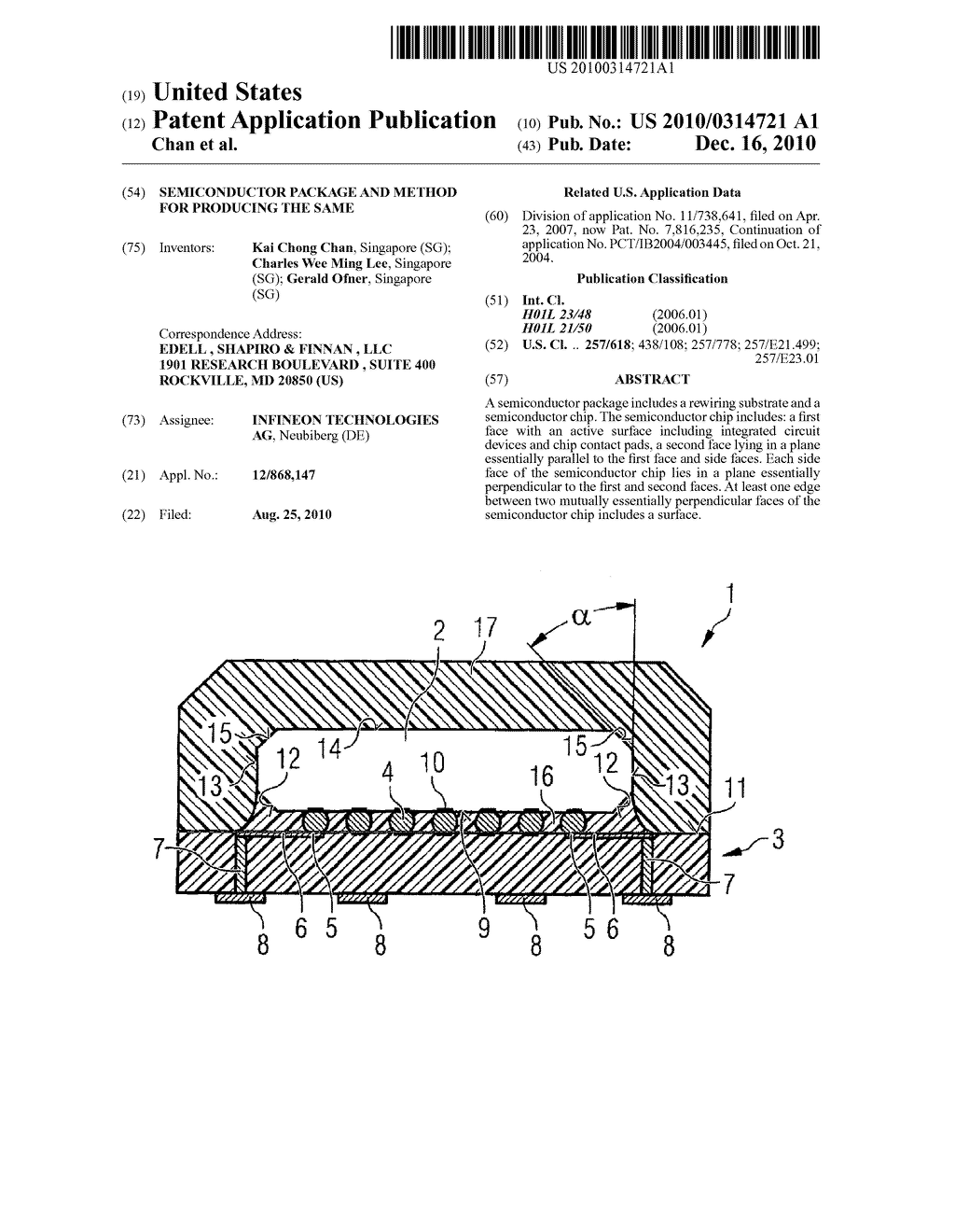 Semiconductor Package and Method for Producing the Same - diagram, schematic, and image 01