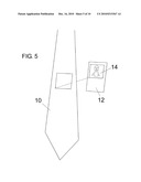 Necktie with Electronic Display diagram and image