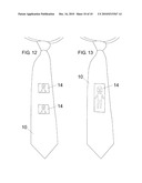 Necktie with Electronic Display diagram and image