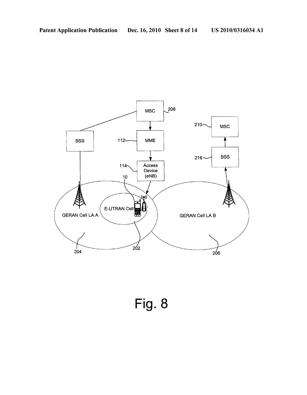 METHOD FOR ACCESSING A SERVICE UNAVAILABLE THROUGH A NETWORK CELL - diagram, schematic, and image 09