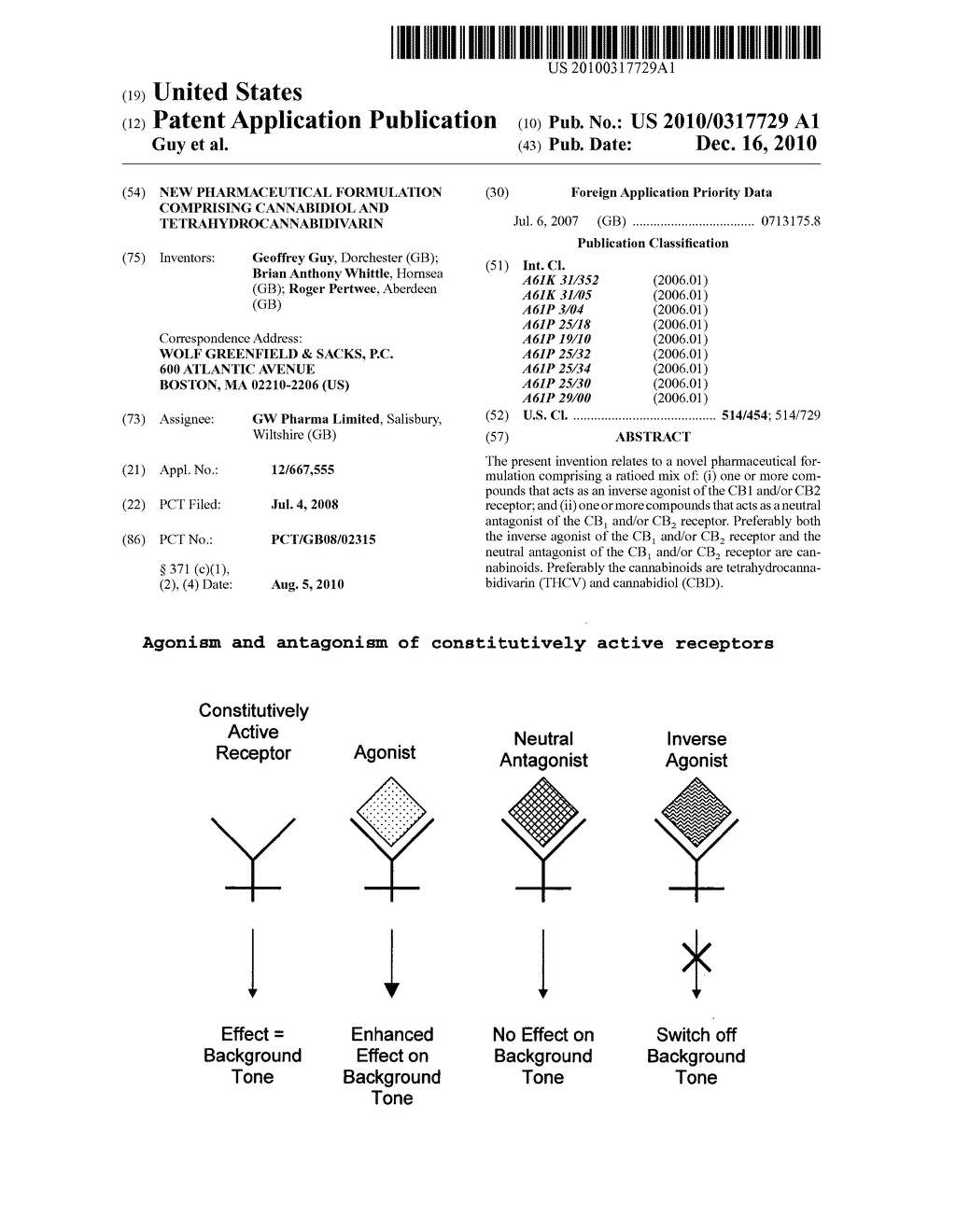 NEW PHARMACEUTICAL FORMULATION COMPRISING CANNABIDIOL AND TETRAHYDROCANNABIDIVARIN - diagram, schematic, and image 01