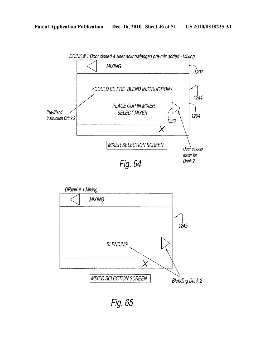 CONTROLLER AND METHOD OF CONTROLLING AN INTEGRATED SYSTEM FOR DISPENSING AND BLENDING/MIXING BEVERAGE INGREDIENTS - diagram, schematic, and image 47