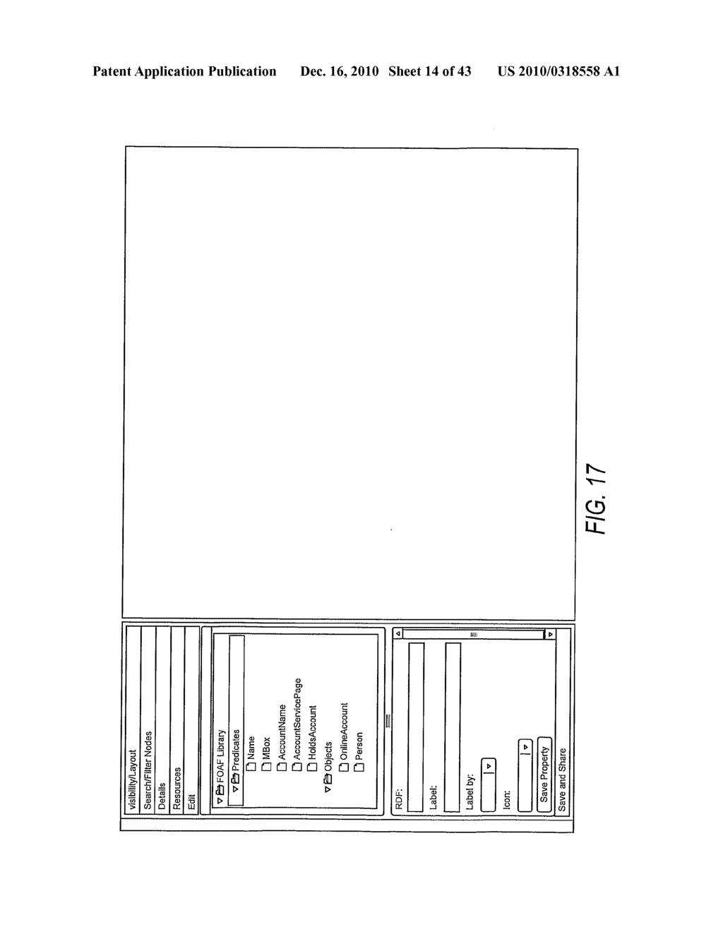 VISUAL METHOD AND SYSTEM FOR RDF CREATION, MANIPULATION, AGGREGATION, APPLICATION AND SEARCH - diagram, schematic, and image 15