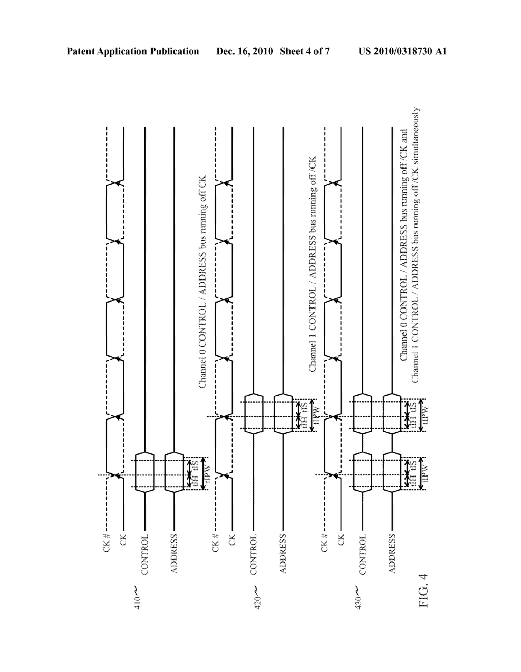 Dual Channel Memory Architecture Having Reduced Interface Pin Requirements Using a Double Data Rate Scheme for the Address/Control Signals - diagram, schematic, and image 05