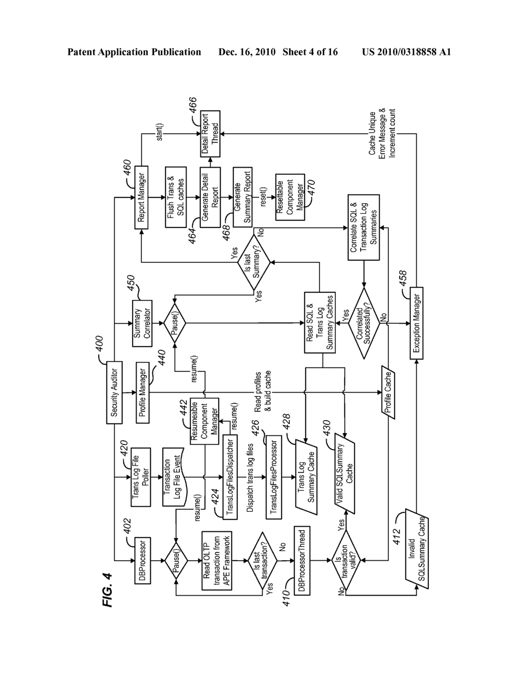 METHOD AND SYSTEM FOR AUDITING TRANSACTION DATA FROM DATABASE OPERATIONS - diagram, schematic, and image 05