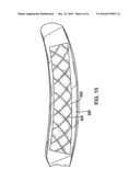 Hockey Blade with Wrapped, Stitched Core diagram and image
