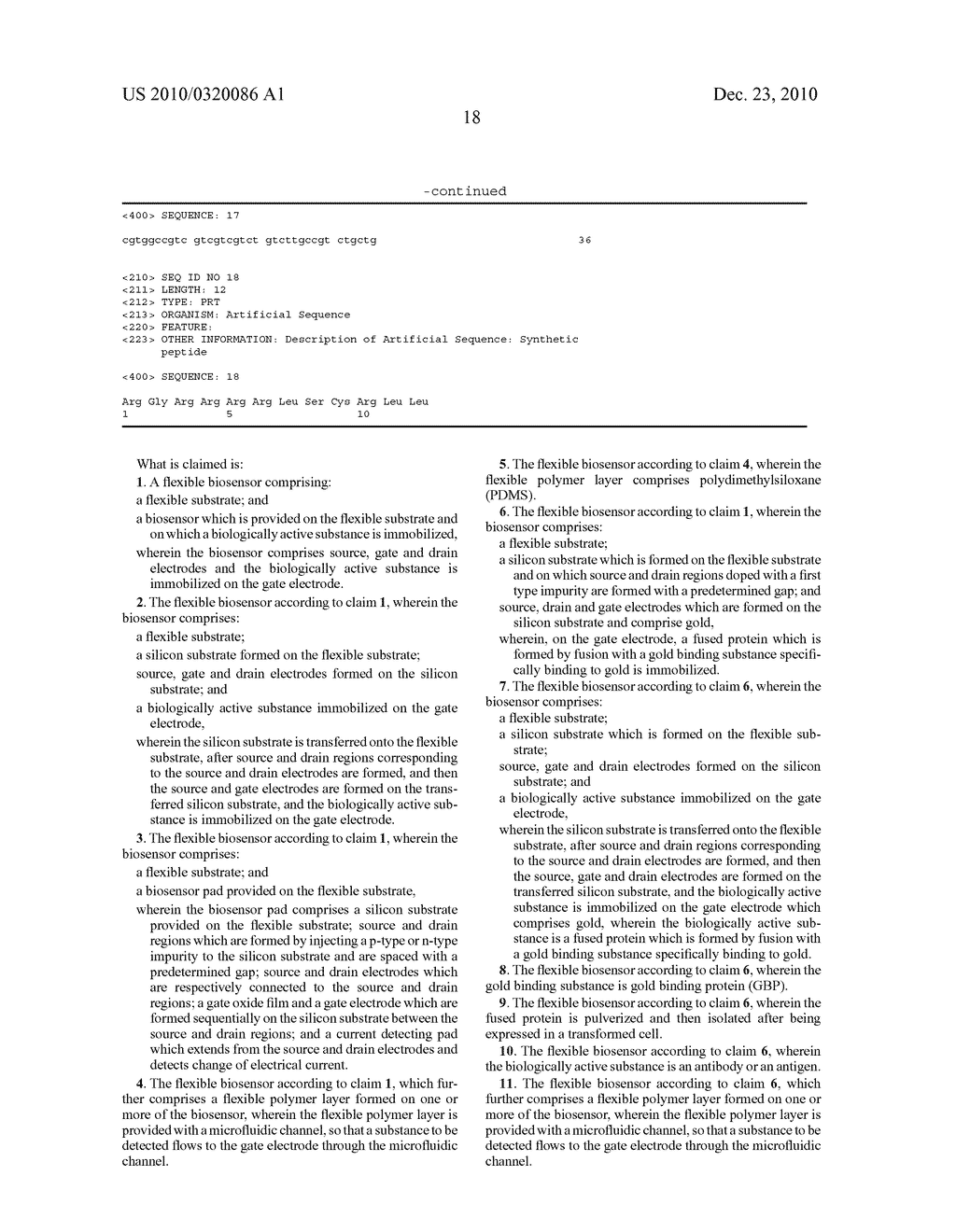 FLEXIBLE BIOSENSOR AND MANUFACTURING METHOD FOR THE SAME - diagram, schematic, and image 93