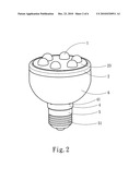 LAMP HEAT DISSIPATING STRUCTURE diagram and image