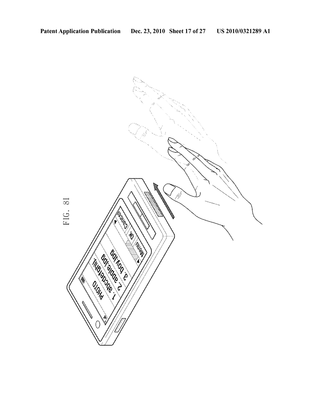 MOBILE DEVICE HAVING PROXIMITY SENSOR AND GESTURE BASED USER INTERFACE METHOD THEREOF - diagram, schematic, and image 18