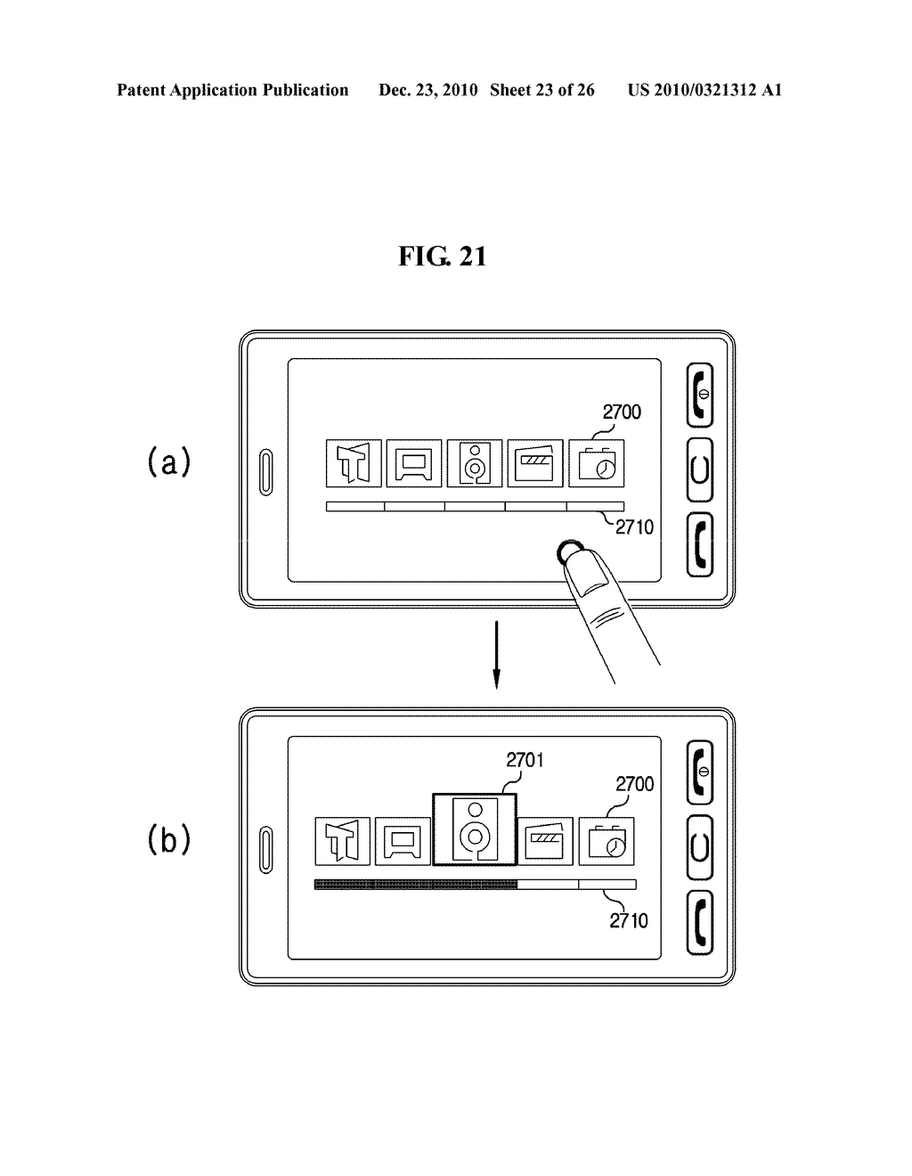 METHOD FOR PROCESSING TOUCH SIGNAL IN MOBILE TERMINAL AND MOBILE TERMINAL USING THE SAME - diagram, schematic, and image 24
