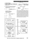 SYSTEMS AND METHODS FOR COMBINING IMAGES INTO A FILE USING MULTIPLE COLOR PALETTES diagram and image